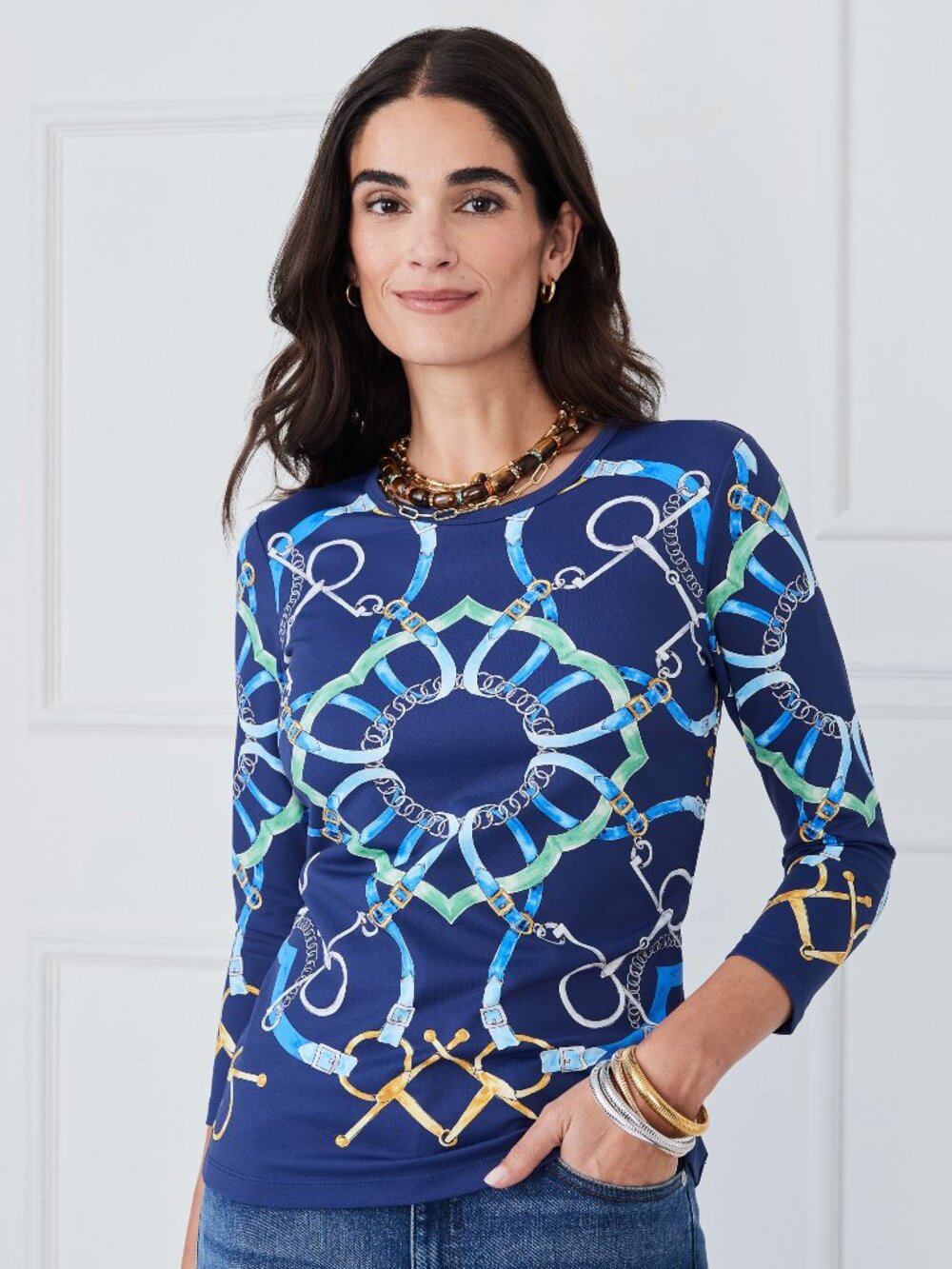 J McLaughlin Signature Tee in Modern Dressage NEW